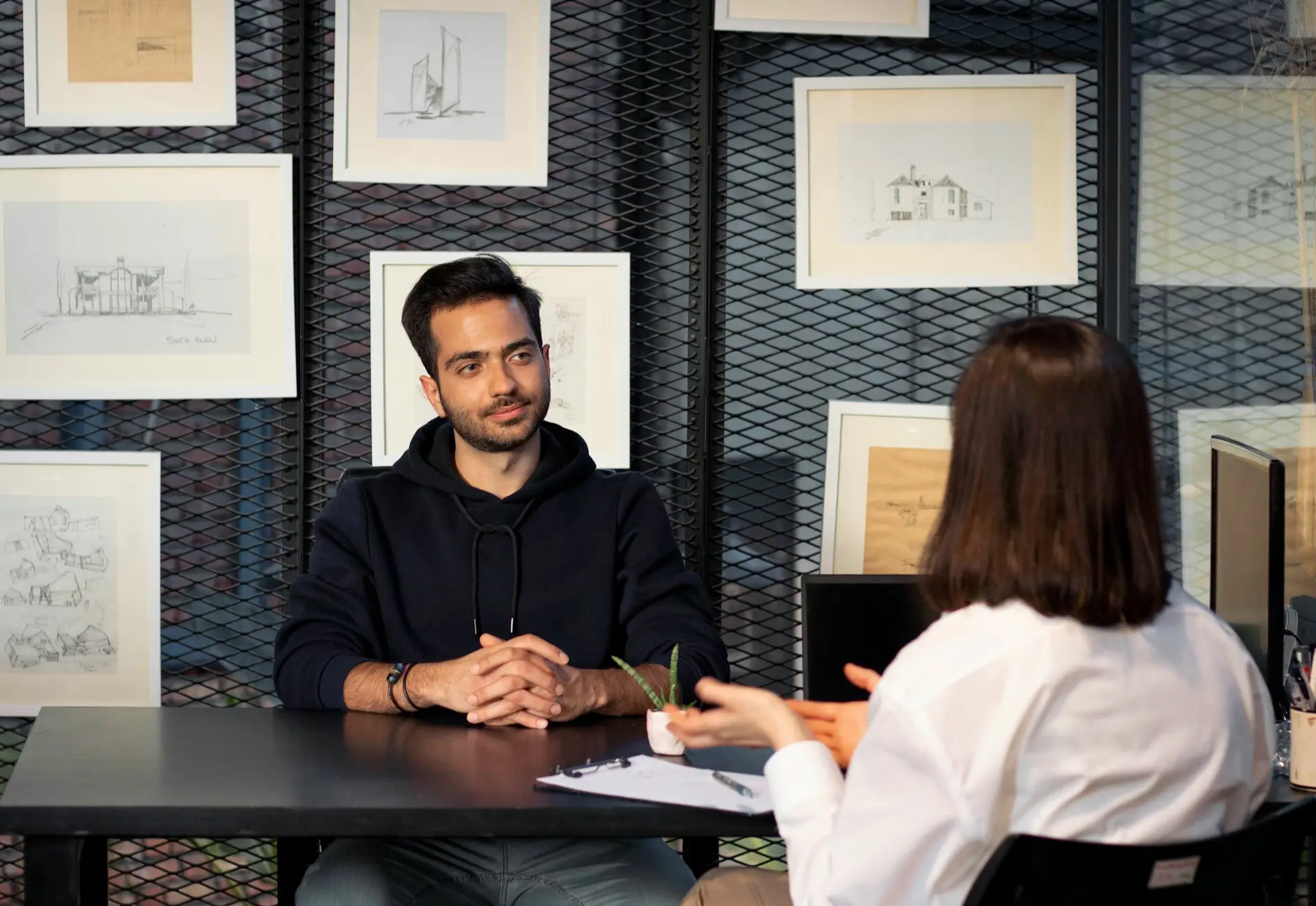 software engineer in an interview